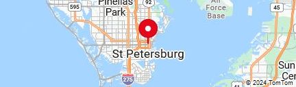 Map of Saint Petersburg FL